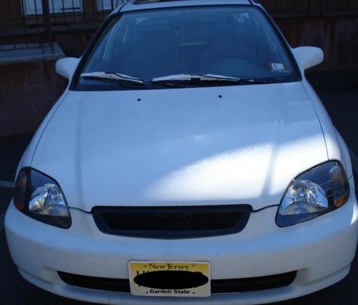 JDM black housing Head Lights
