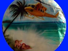 Helicopter on tire cover - www.purrfectionairbrush.com