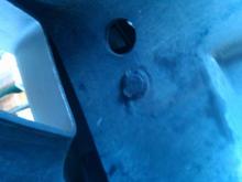 Plastic faster needs to be removed when taking off the fron bumper. This is located behind each side of the bumper.