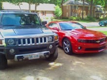 Hummer and Camaro