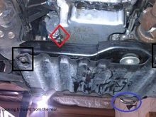 Rear 2
The red diamond is oil drain bolt.