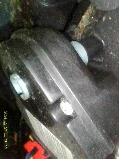 Trying to align the recirculator actuator with the door hinge. Female is the white on the right and the male is what it is pushed up next to.