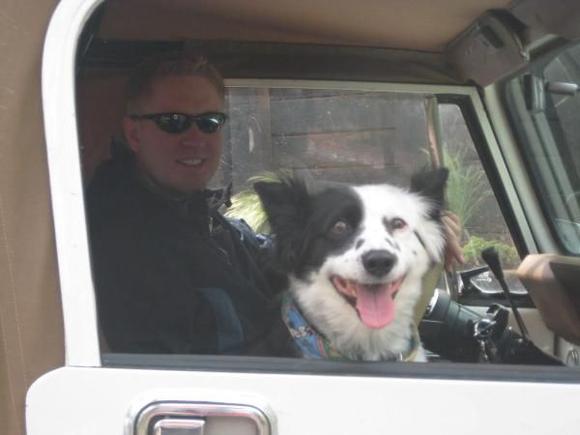 We went mudding that day.. he loved playing in the mud himself..