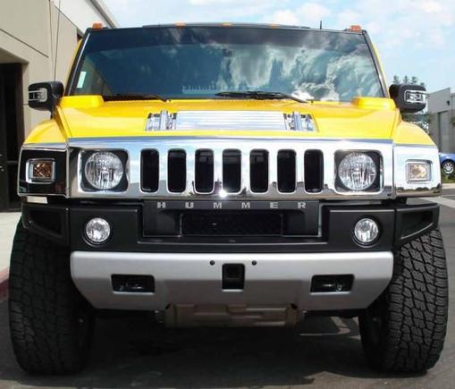 Yellow &amp; White Hummer H2 from G-Style 2