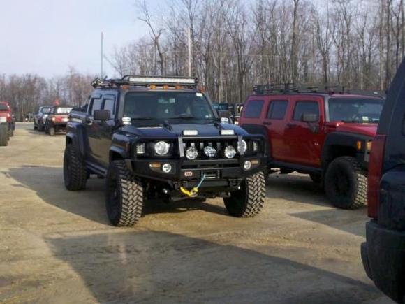 2011 ClubHummerOffroad.com April Fools Run at Rausch Creek PA (Airing down, repairing PIAA)