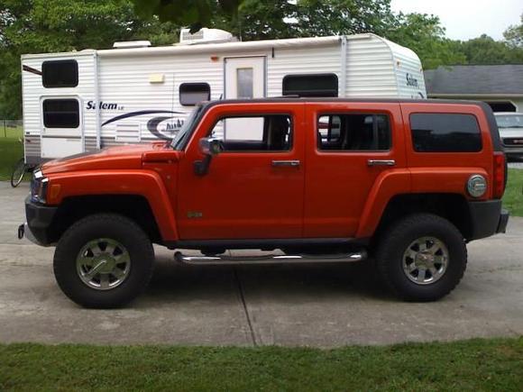 Cranked the T-Bars to level the front.