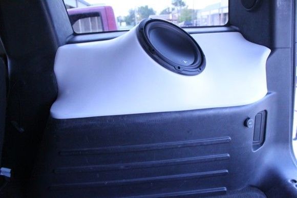 Custom Enclosure for the Rear Passenger Side! No Cutting or Modification Required! Simply Remove the Storage Tray and Enclosure Slips Rights in.