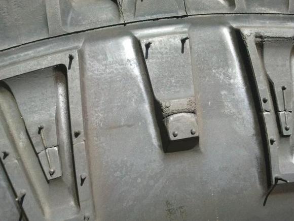 Clearly they did this when they broke them down after mounting to clean the rims so the held air better.
