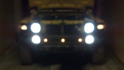Marker lights in lower grill - in progress