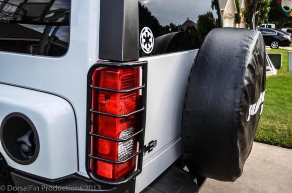 Tail Light Brush Guard, and Imperial "Star Wars" Sticker, the H3 is nicknamed the "Stormtrooper"