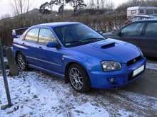 Blue Subaru Impreza WRX   002