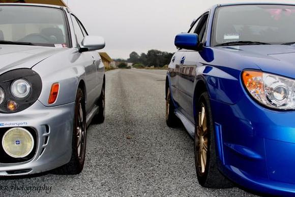 With VRT_MBasile's Wrx at Fort Ord [back when it was new and had the WRB hood] lol