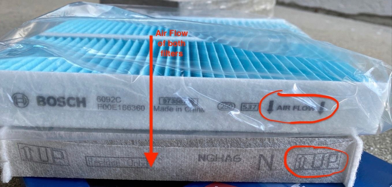 Airflow, same direction