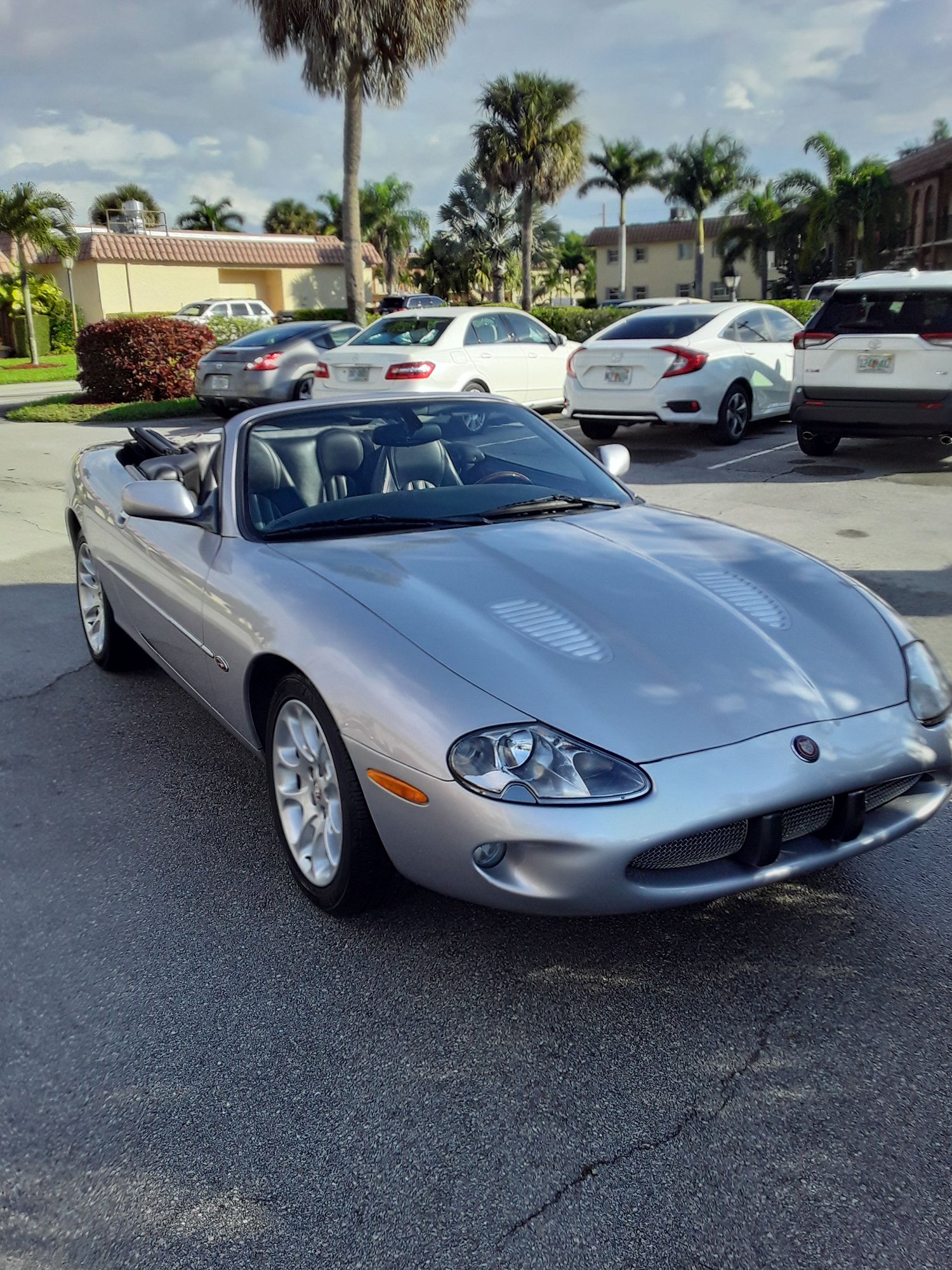 2000 Jaguar XKR - 2000 Jaguar XKR from California - Used - VIN SAJJA42B4YPA08858 - 72,000 Miles - 8 cyl - 2WD - Automatic - Convertible - Silver - Stuart, FL 34994, United States