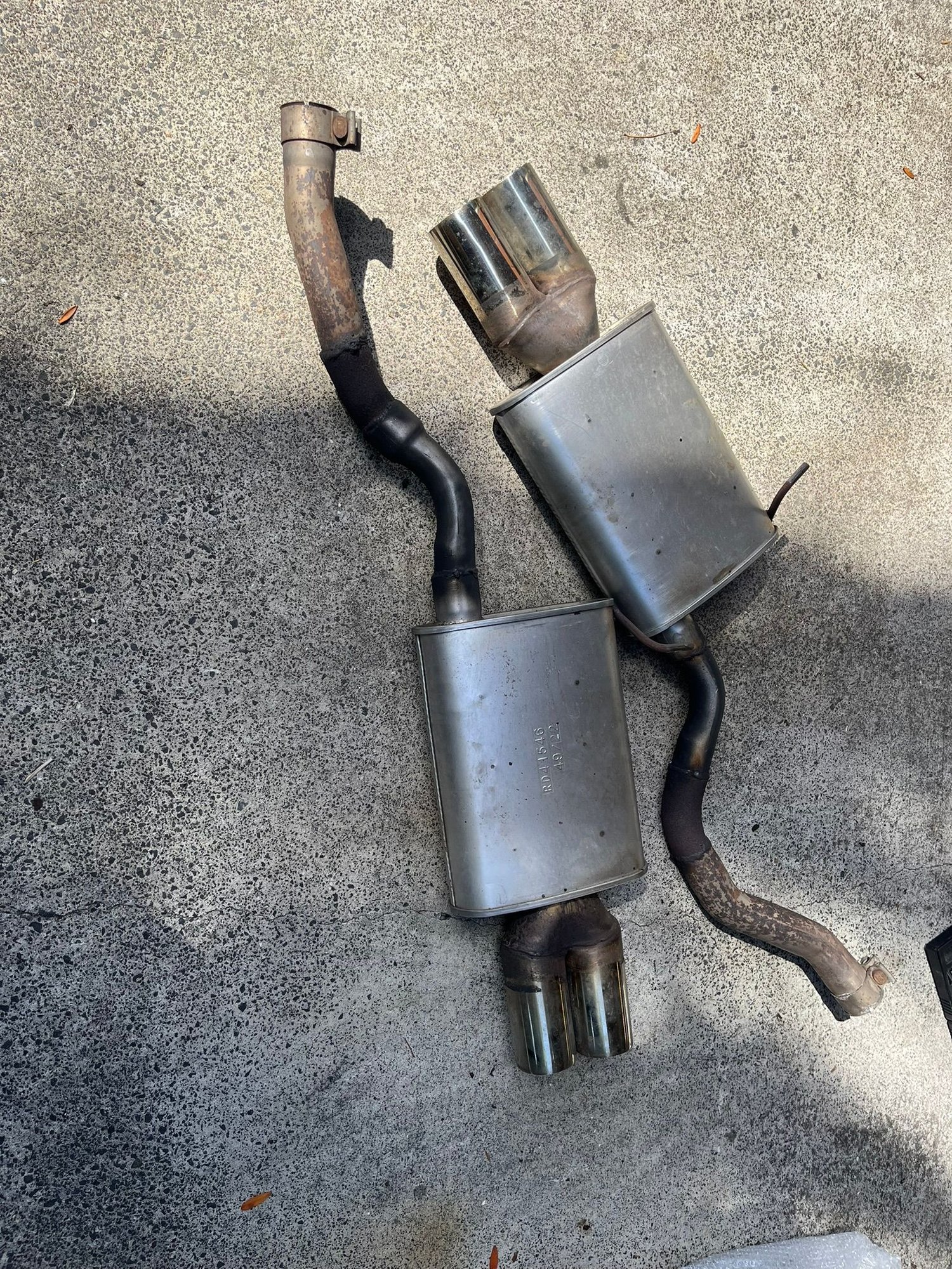 Old nasty mufflers. 