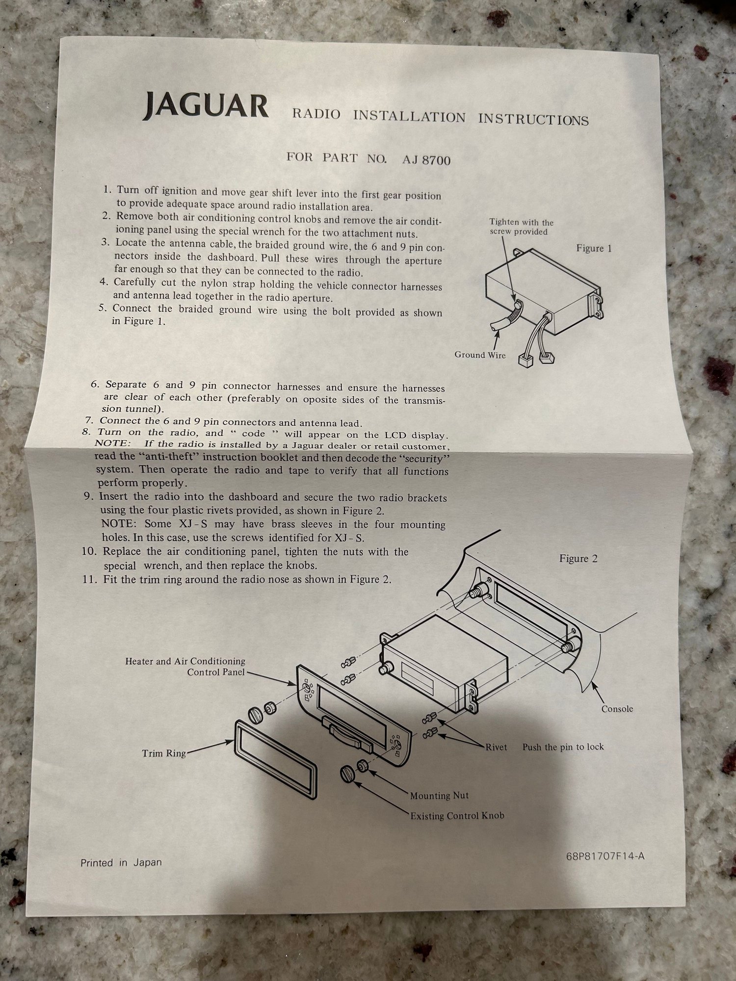 Accessories - 1991 XJS Owners Manual - New - 1976 to 1995 Jaguar XJS - Warrington, PA 18976, United States