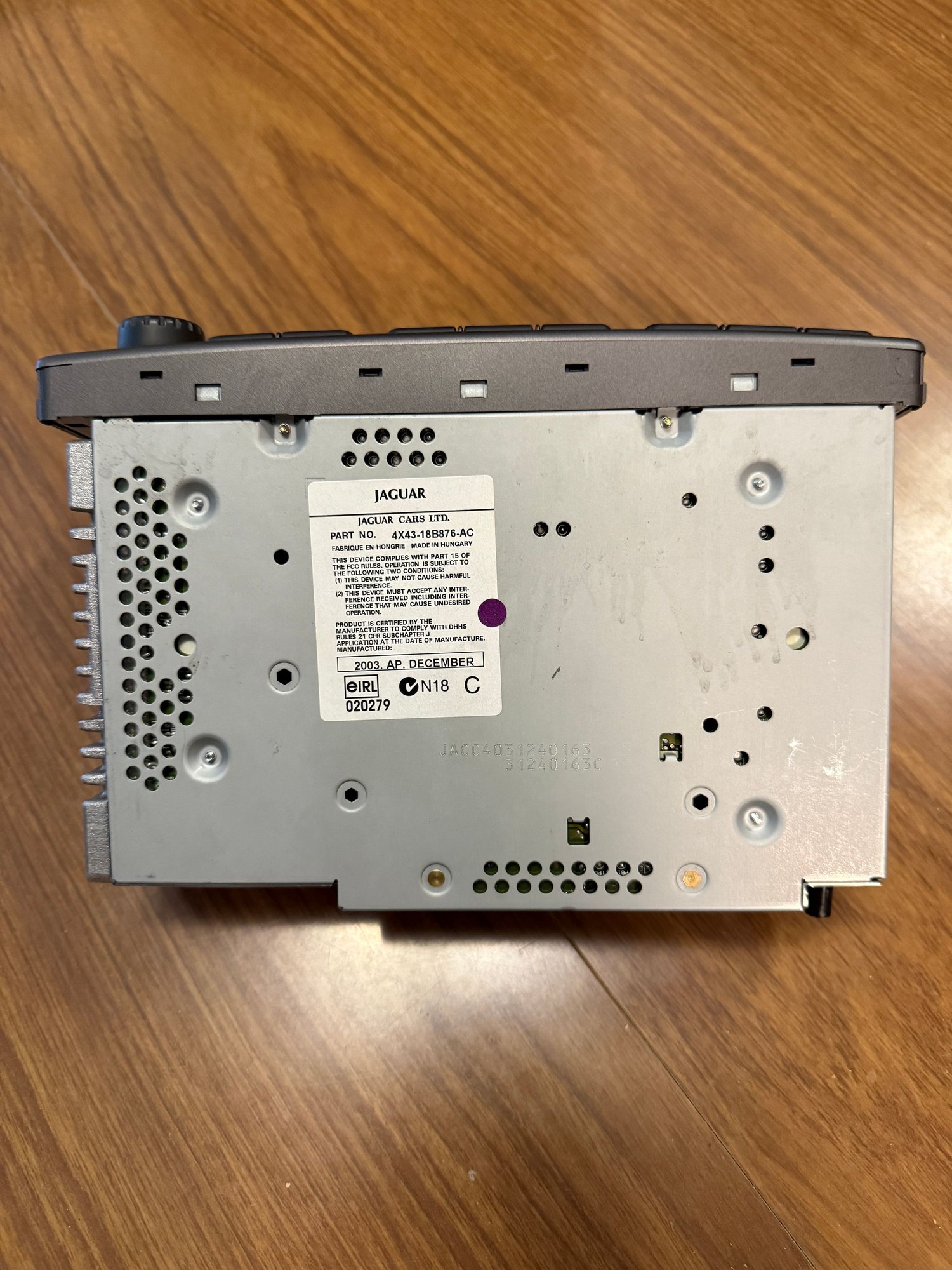 Audio Video/Electronics - Jaguar X-Type head unit radio receiver with CD player 4X43-18B876-AC - Used - 2004 Jaguar X-Type - Ann Arbor, MI 48108, United States