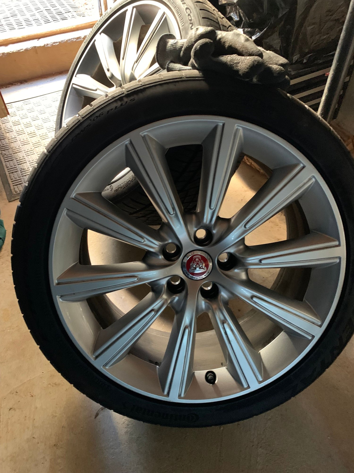 Wheels and Tires/Axles - Jaguar OEM 19" Orbit Wheels with 7/10mm Continental DWS06 PLUS tires and tpms - Used - 2014 to 2021 Jaguar F-Type - Gaithersburg, MD 20878, United States