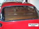 cedar venetians rear window