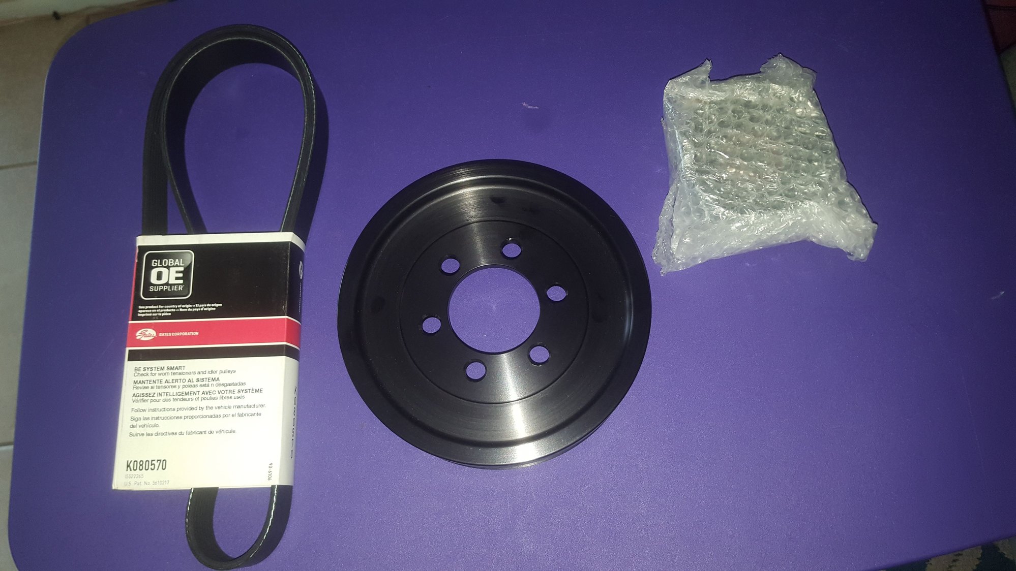 Engine - Power Adders - Eurotoys Crankshaft pulley with belt and idler pulley - New - 2010 to 2015 Jaguar XF - 2010 to 2015 Jaguar XFR - Orlando, FL 32819, United States