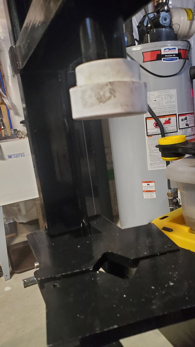 Press head adapter from PVC components