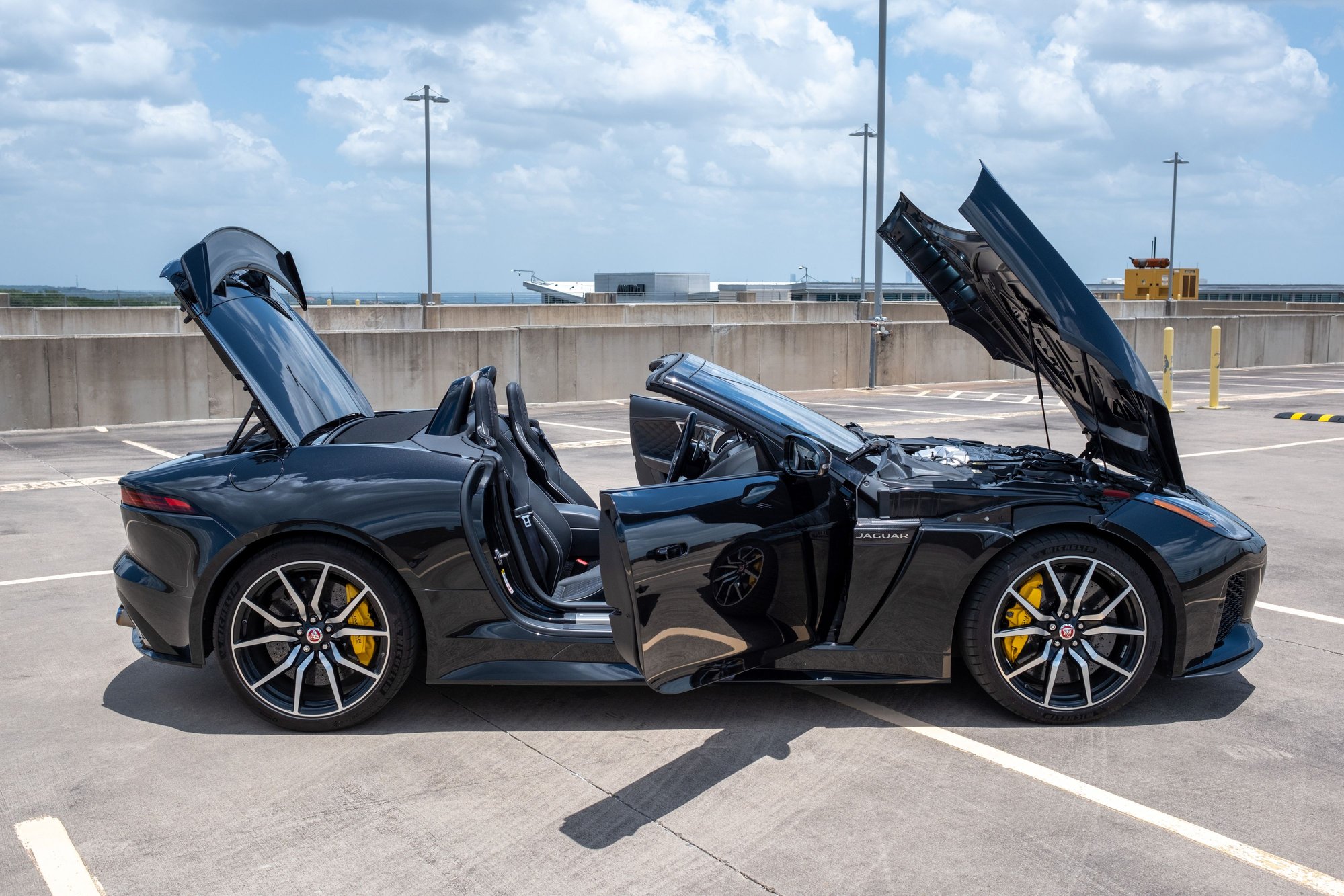 2020 Jaguar F-Type - 2020 F Type SVR Convertible Black exterior, Black interior, CCB, Carbon Fiber Package - Used - VIN SAJDZ5FE5LCK63399 - 12,500 Miles - 8 cyl - AWD - Automatic - Convertible - Black - Austin, TX 78735, United States