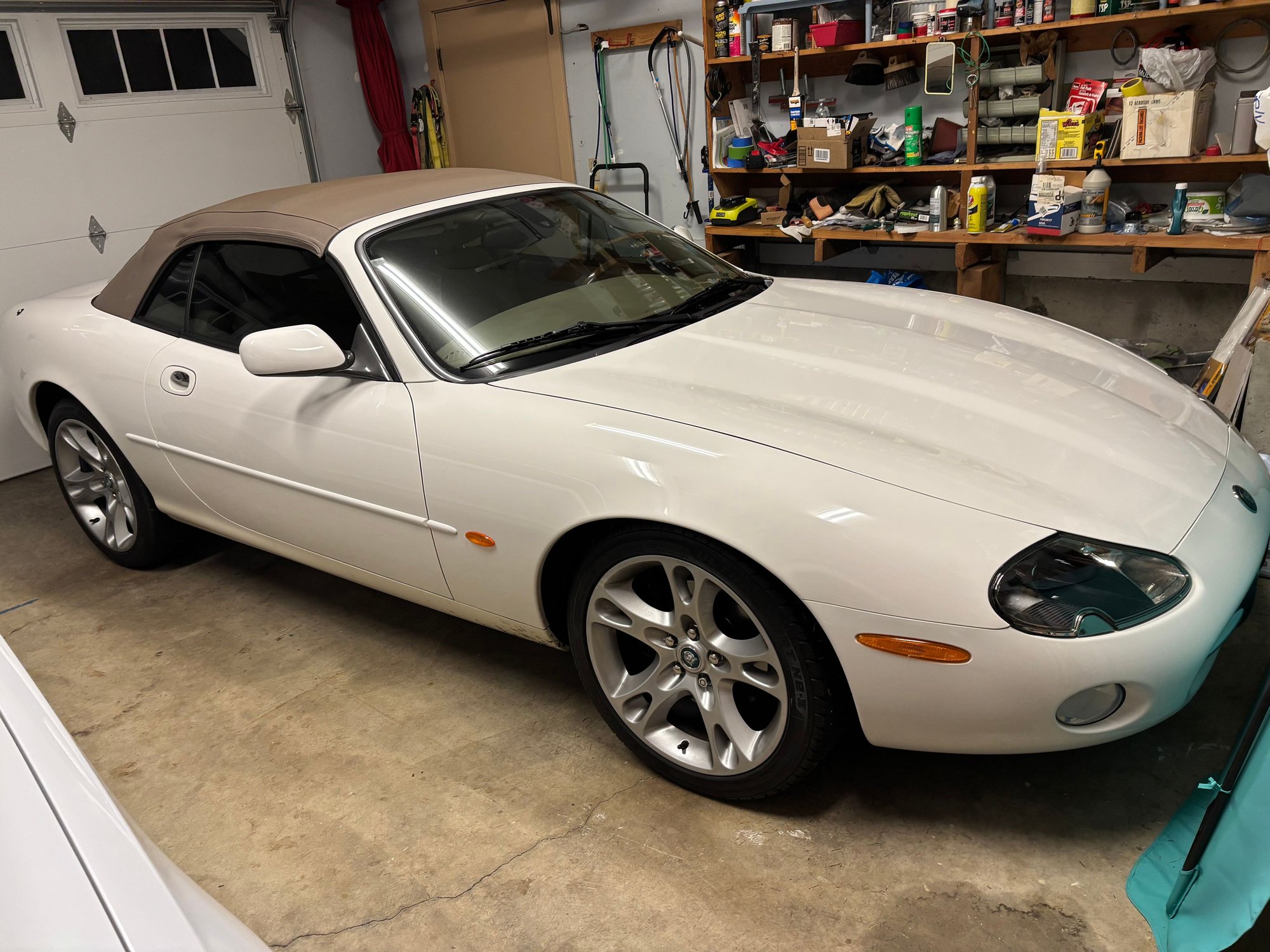 Resting in the garage 