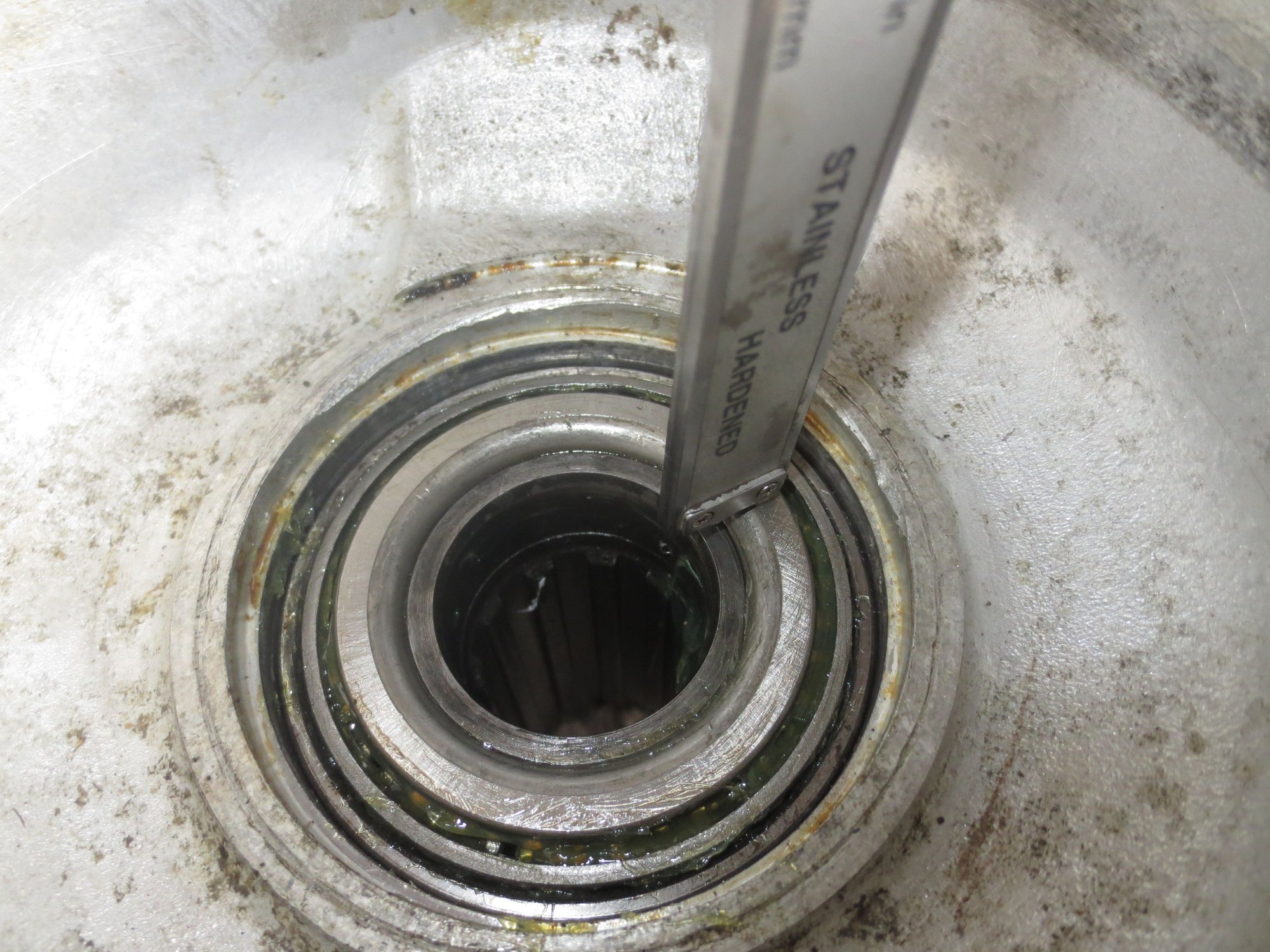 Measure gap with caliper