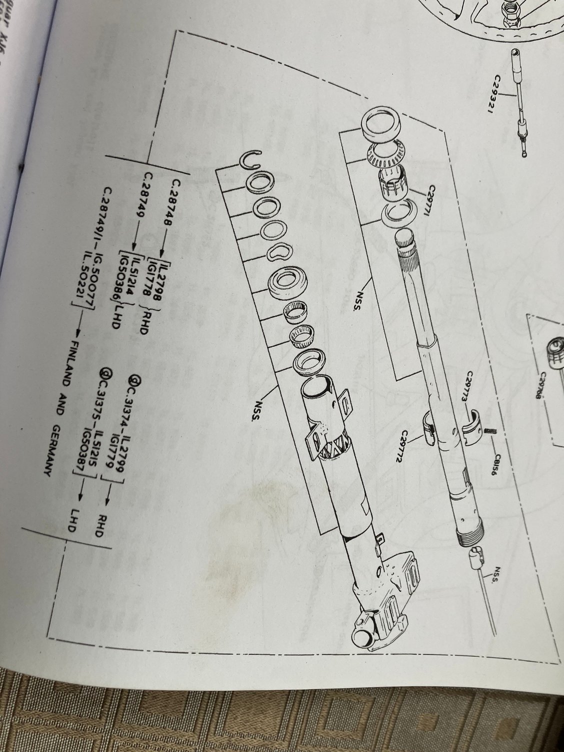 From the XJ6 Series 1 Parts Book