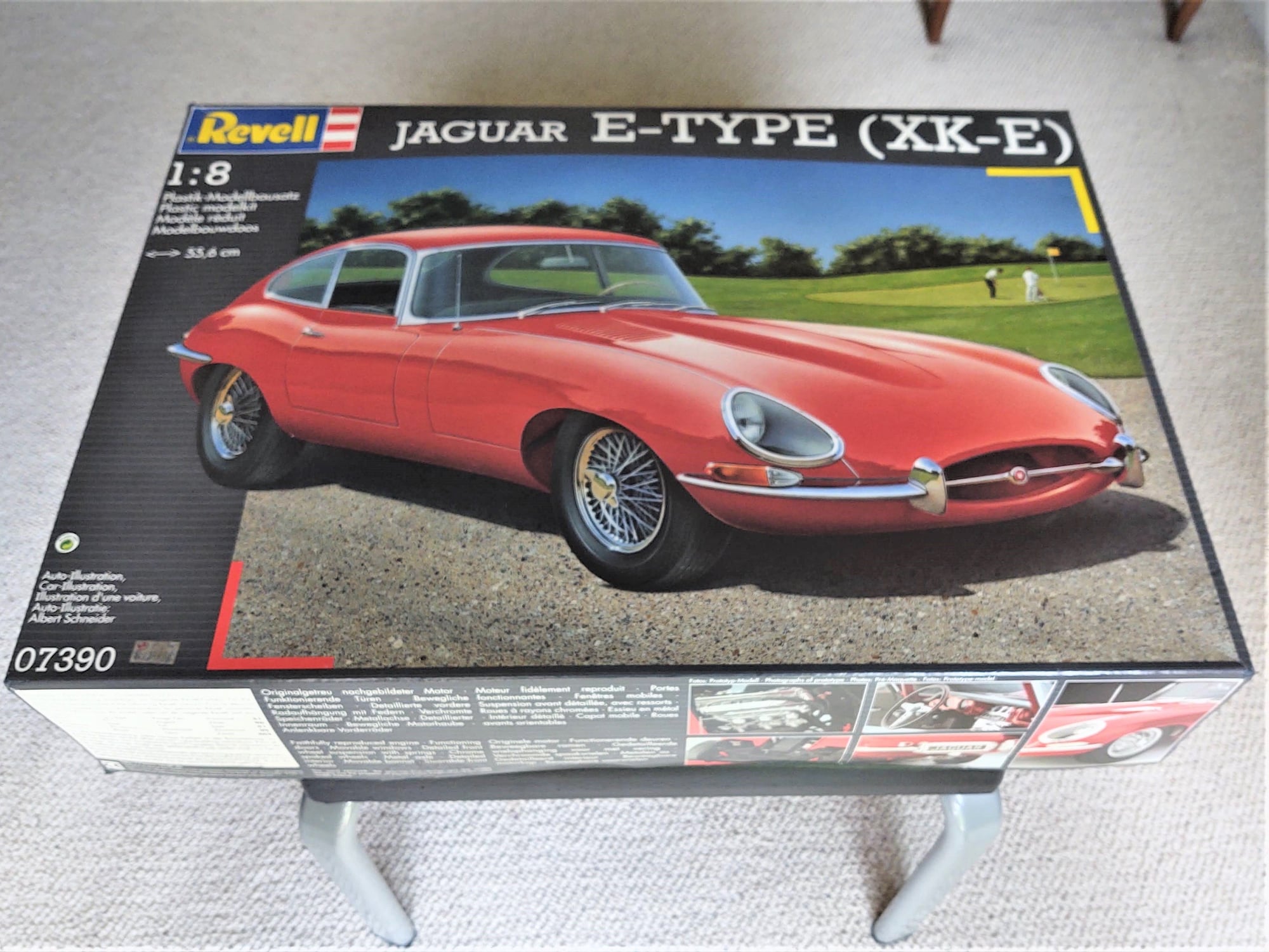 Miscellaneous - Revell 1:8 Scale Jaguar E-Type Model - Unbuilt/Complete/Mint Condition - New - All Years Jaguar All Models - San Diego, CA 92122, United States