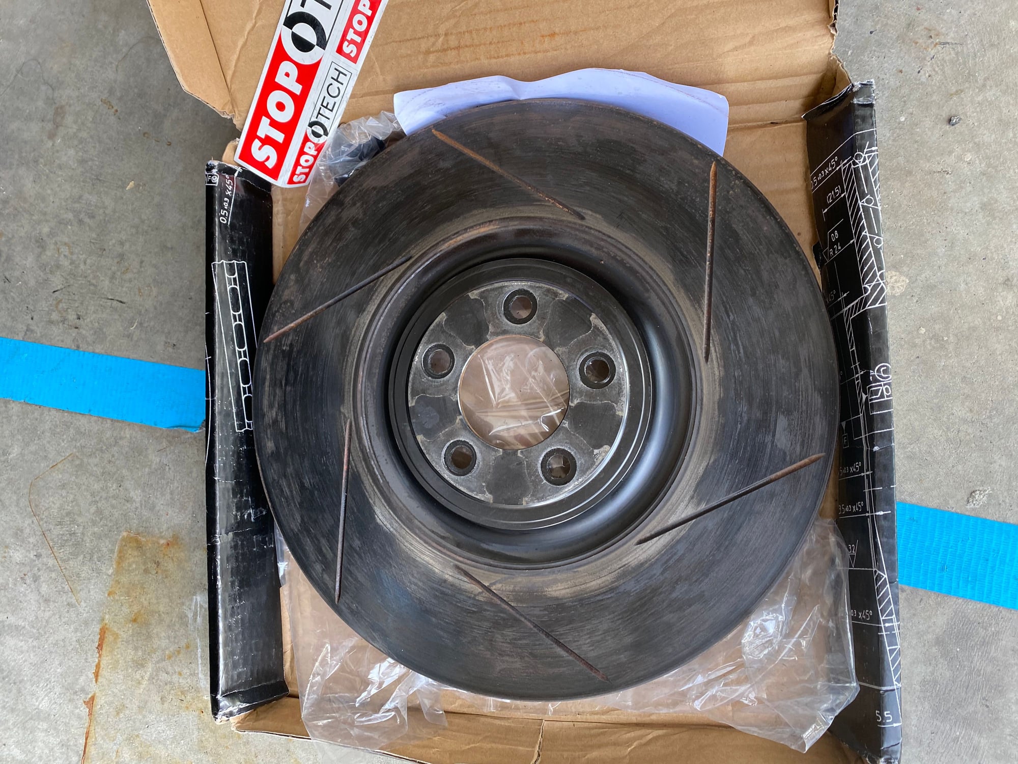 Brakes - StopTech Sport Slotted Brake Disc - Used - 2016 to 2020 Jaguar F-Type - Austin, TX 78746, United States