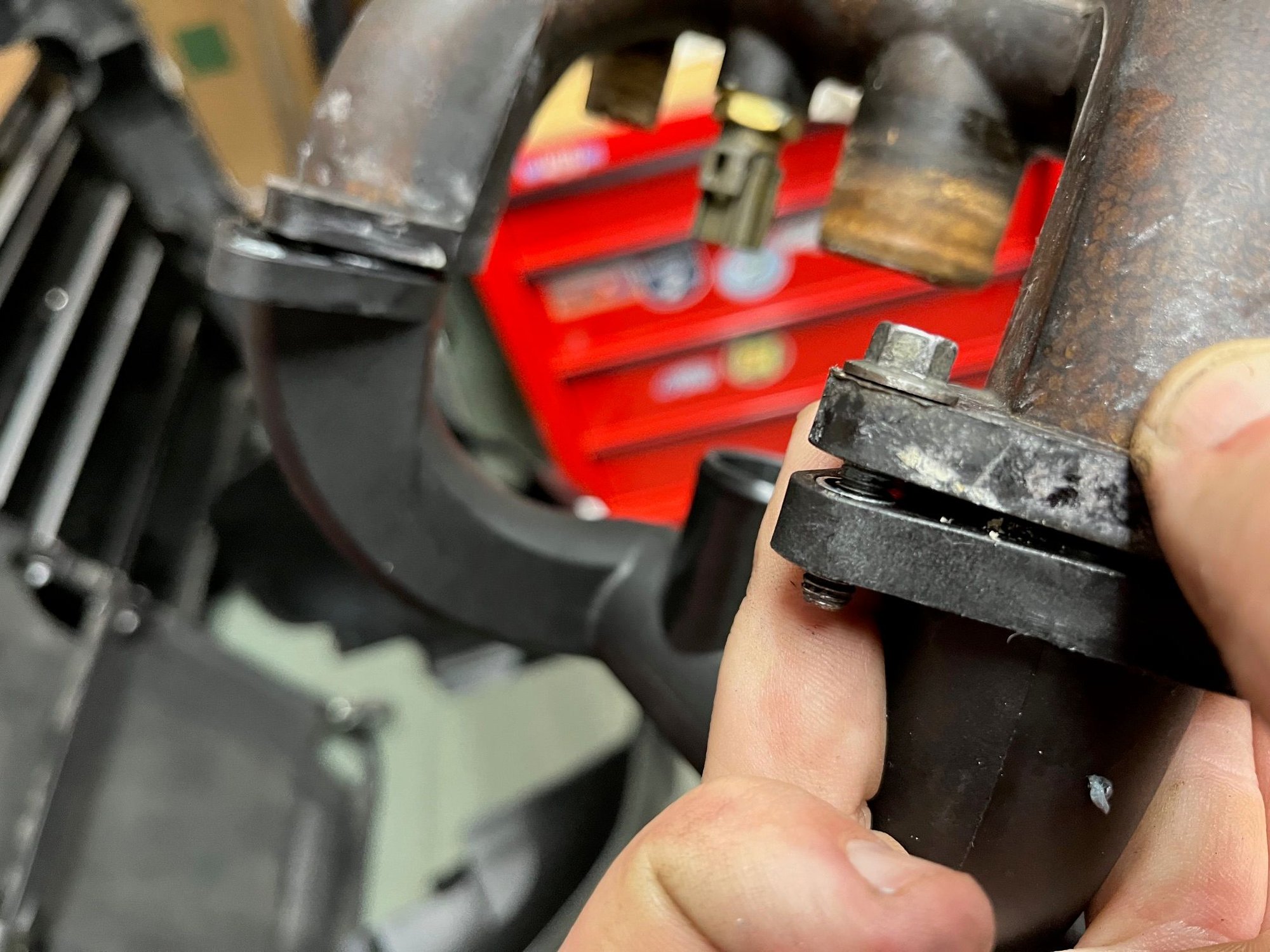 You can see in the rear when one side is lined up against the OEM part the other side is quite out of whack.