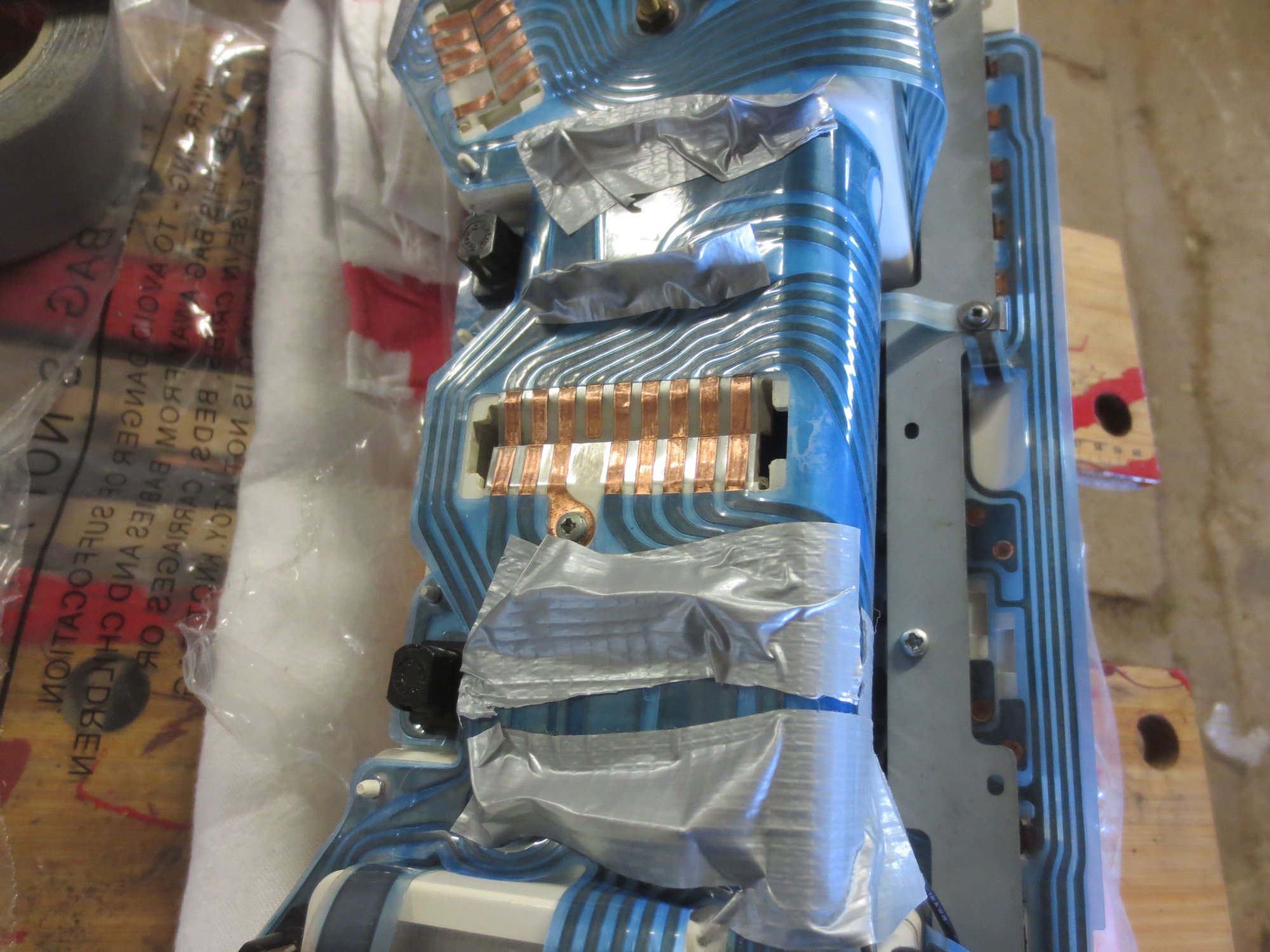 Just in case, tape over the fixings