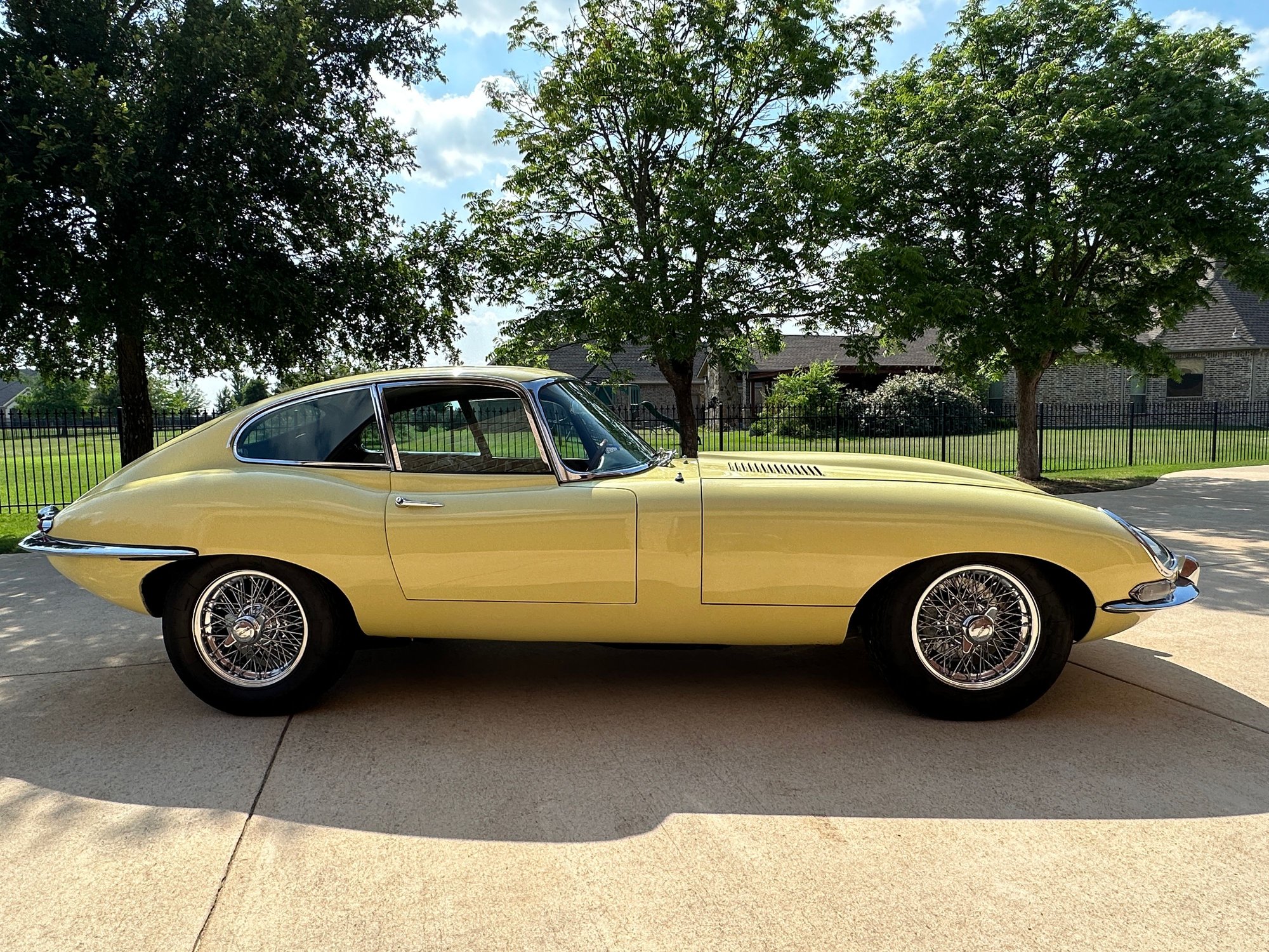 1967 Jaguar XKE - 1967 Jaguar E-Type - Series 1 Coupe - 5-Speed, Rebuilt Engine, Power Steering - Used - VIN 1E33329---------- - 78,600 Miles - 6 cyl - 2WD - Manual - Coupe - Yellow - Lucas, TX 75002, United States