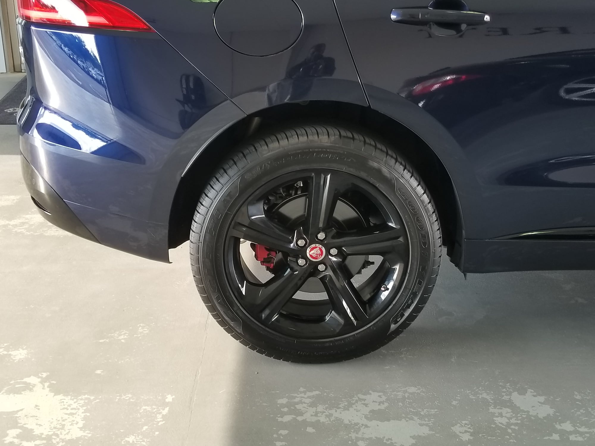 Wheels and Tires/Axles - 20-inch Jaguar F-Pace Factory Black Rims with Goodyear tires - $2000 - Used - 2017 to 2019 Jaguar F-Pace - San Antonio, TX 78261, United States