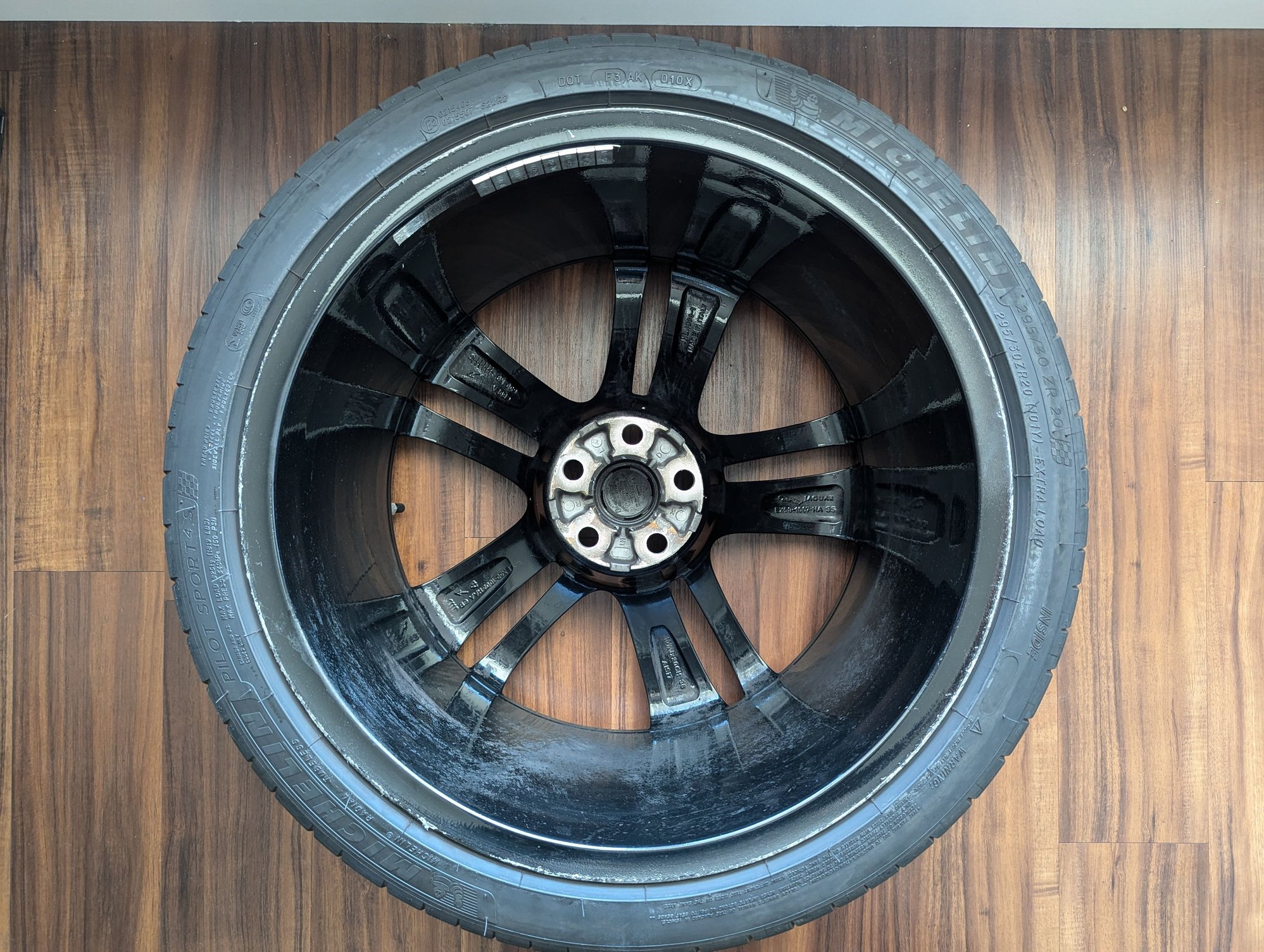 Wheels and Tires/Axles - A set of black 20" Cyclone wheels (with Michelin PS4S tires) - Used - 2014 to 2025 Jaguar F-Type - San Jose, CA 95134, United States