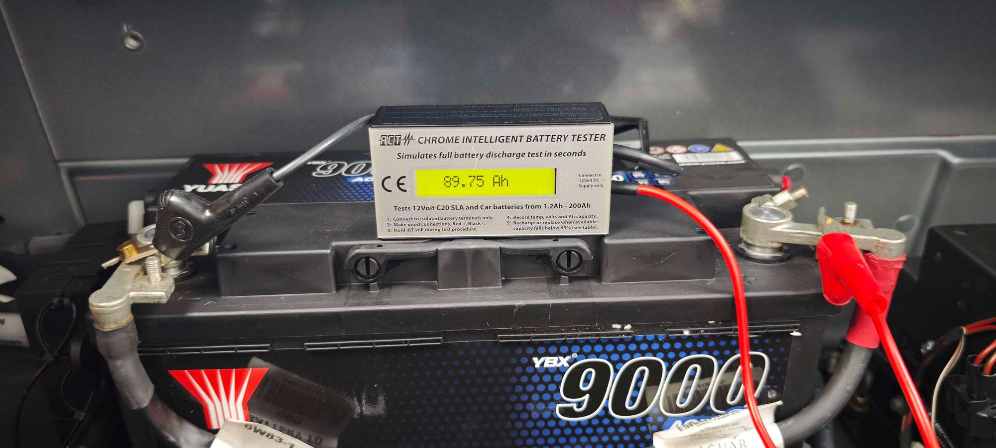 Battery Amp Hours Under Simulated Stress 