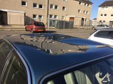 Also the wiring that runs trough the roof for the alarm sensors had to be fixed !