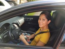 Her first drive!