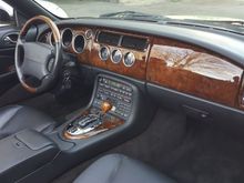 Here it is. Just black with leather windshield frame etc and new burl wood. Regarding HPs, after new chains and metal tensioners with both pulleys upgrade and free flow exhaust it should be about 430hp, but didn't check it on dyno yet. 