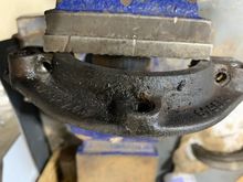 Note drilled out set scews