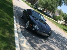 Cooling the cat :-) going in for front suspension work Weds:-))) I can’t wait for my first road trip 