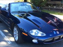 2001 XKR. I love British and Canadian flag reflections
