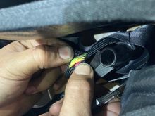 You will have to cut and pull back the nylon our cover to inspect the wires…