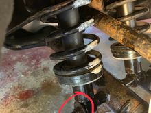 Pin location towards front of car 