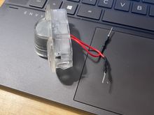 This is one of four purchased logo lights.