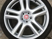 Alloy wheels after refurbishment had them powder coated