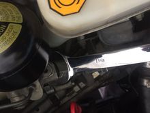 1 and 1/8inch wrench holding the assembly