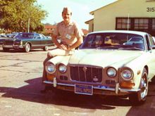 Don and Jonathan One 1971 Series 1 XJ-6 Note JCNA Badge in The Grill.