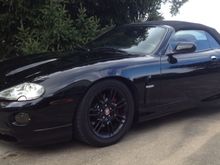 After sorting the issues (still many to deal with) had body kit put on and some paint repair but not satisfactory.  Decided to repaint whole car. Even painted wheels black for a total black look.